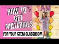 How to Get Materials for Your STEM Classroom- Elementary STEM Coach Podcast Ep. 172