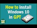 How to install Windows 10 on GPT disk using UEFI bootable USB | Using Rufus How to install Windows 10 on GPT disk using UEFI bootable USB | Using Rufus