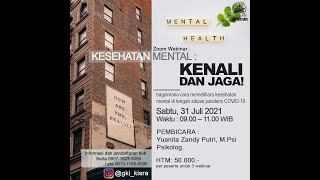 Webinar GKI Pakis Raya #2 | Kesehatan Mental: Kenali dan Jaga!