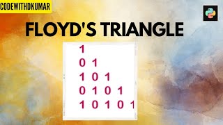 Floyd's Triangle pattern in python | pattern programming I Interview Question in python