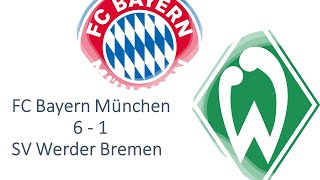 ⚽ FC Bayern München - Werder Bremen | 6:1 | 16. Spieltag – Nachbericht
