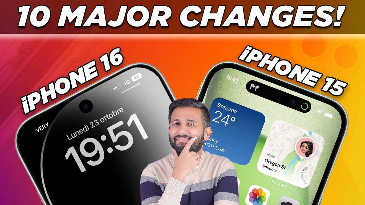 IPhone 16 Vs IPhone 15 - 10 Major Changes! - YouTube