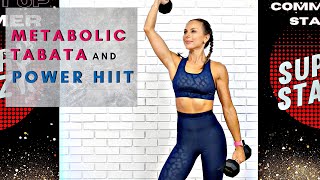 60 MIN TABATA HIIT Workout with weights - Insane MaxOut Training | SUPER STARZ Day 90