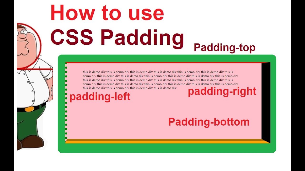 How To Padding In Css | Css Padding Left Right Bottom Top - YouTube