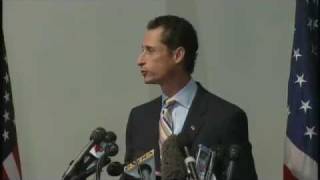 Anthony Weiner Press Conference: Resignation Met With Lewd Heckles (06.16.11)