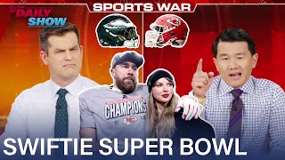 Sports War: Kosta \u0026 Ronny on Super Bowl Swifties, Philly Celebrations \u0026 NHL Nachos | The Daily Show