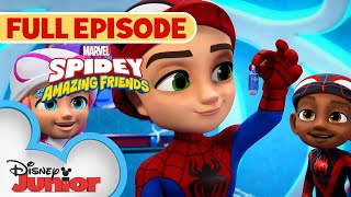 FREEZE! | S1 E23 Part 1 | Full Episode | Spidey and His Amazing Friends | @Disney Junior