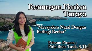 Renungan Harian Toraya | 25 Desember 2024