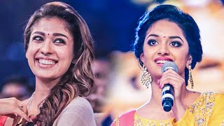 Nayanthara's Love For Keerthy Suresh's Cutest Speech After Receiving Award At SIIMA