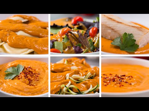 Vegan Roasted Red Pepper Cream Sauce Recipe from Tasty