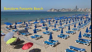 Benidorm Poniente Beach Promenade, walking tour Costa Blanca 20-07-20🇪🇸