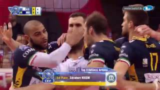 CLVolleyM - Playoff 12 1st Leg - Top 3 Defense Actions