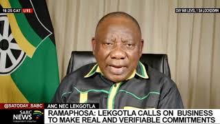 ANC NEC Lekgotla closing address by party president Cyril Ramaphosa