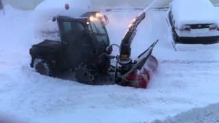 Holder C270 in schwarz mit Westa Schneefräse Hotel Lucia Damüls