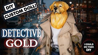 Detective Gold - Custom Doll Repaint - Ken Doll Monster Mashup / Viewer Request!