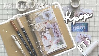 【100均DIY】kpopjournalの作り方｜BTSノート｜オタ活｜セリア購入品｜システム手帳｜作業動画