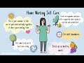 Home Working Self Care Video Template | VideoScribe