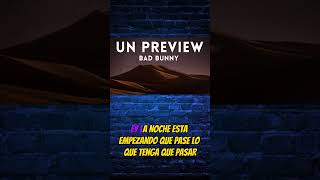 Bad Bunny - UN PREVIEW // karaoke // letra // música // lyrics //2023