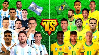 ● 2023 Argentina VS 2023 Brazil 🔥 + BONUS VS🔥(Messi, Neymar, Dybala, Vinicius, Maradona, Pele)