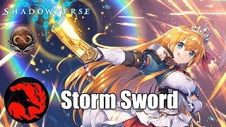 [Shadowverse] True Training - Storm SwordCraft Deck Gameplay