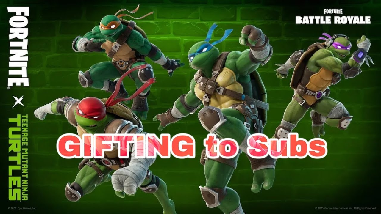 Gifting The TMNT BUNDLE TO SUBS 100% Legit Playing WITH viewers
