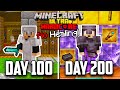 I survived 200 days in ULTRA HARDCORE Minecraft...