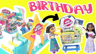 Disney Encanto Mirabel Goes Birthday Shopping with Isabela, Alma, Luisa Dolls + Disney Mini Brands