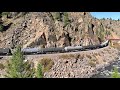 Union Pacific 9 locomotive monster train Byers Canyon, and Bond, Colorado