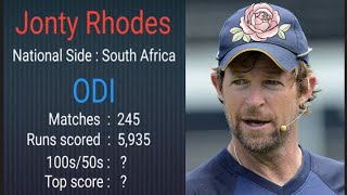 Jonty Rhodes Test & ODI Career