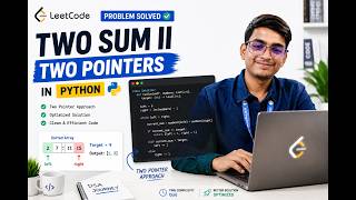 🚀 Solved Two Sum II using the Two Pointer Approach#leetcode#dsa #python #coding #computerscience 🚀
