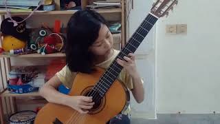 ( Niccolo Paganini ) Sonata in C  - Classical Guitar ( 8 Years old )