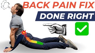 McKenzie Method Back Pain & Sciatica Fix (Most People Do It Wrong)