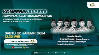 [LIVE] Maklumat Hasil Hisab Awal Ramadan, Syawal & Zulhijah 1445 H PP Muhammadiyah - Konferensi Pers