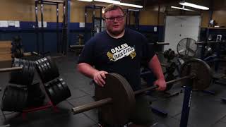 LHS Athlete Dalton Golden bench press story