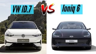 2024 Hyundai Ioniq 6 vs 2024 Volkswagen ID.7 Compared | Ioniq 6 or ID.7?! | EV Battles!