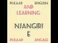 learn english and pulaar verb to be and alphabet. windande angale pulaar lesson 02.