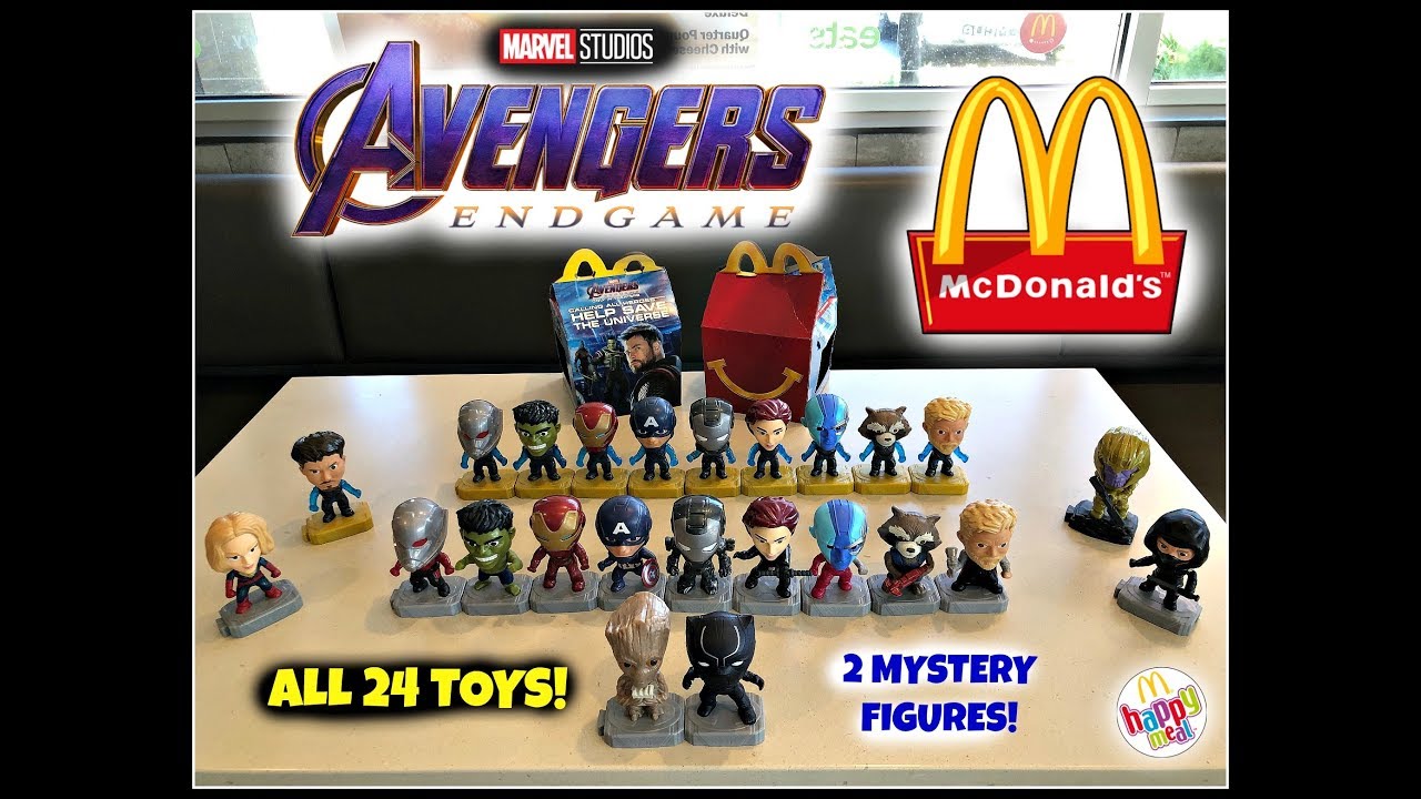 AVENGERS ENDGAME Movie MCDONALDS Happy Meal Toys! ALL 24 TOYS! 2 ...