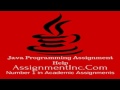 Java Programming Assignment Help