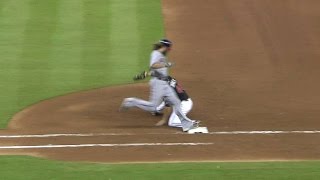 WSH@MIA: Hechavarria makes a nice stop and long throw