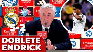 ANCELOTTI elogia el PARTIDO de ENDRICK en COPA del REY vs CELTA: ¿Ha sido INJUSTO con él?