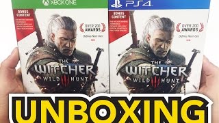 The Witcher 3 Wild Hunt (Xbox One / PS4) Unboxing !!