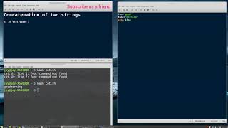 Concatenation of two string || shell programming