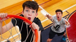 $1000 Basketball Challenge vs My 13 Year Old Little Brother!