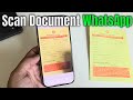 How to scan document in WhatsApp (iPhone)