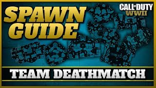 How Spawns work in Team Deathmatch! | (CoD WW2 TDM Spawn Guide)