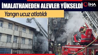 İstanbul'da Kauçuk İmalathanesinden Alevler Yükseldi