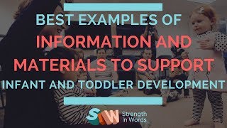 Materials and Information to Support Infant and Toddler Development