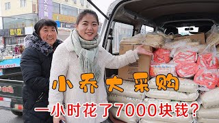 土豪小喬一小時花光了7000塊錢，買了滿滿一車年貨，這是要幹啥？ 【鄉村小喬】