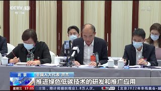 全国人大代表三棵树董事长兼总裁洪杰就科技创新绿色发展，低碳环保产品标识等问题积极建言献策