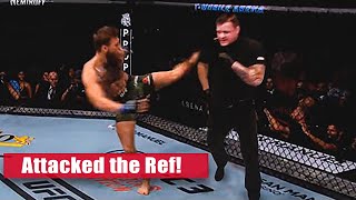 When Fighters Attack Referees in MMA! (Top 10 Shocking Moments)